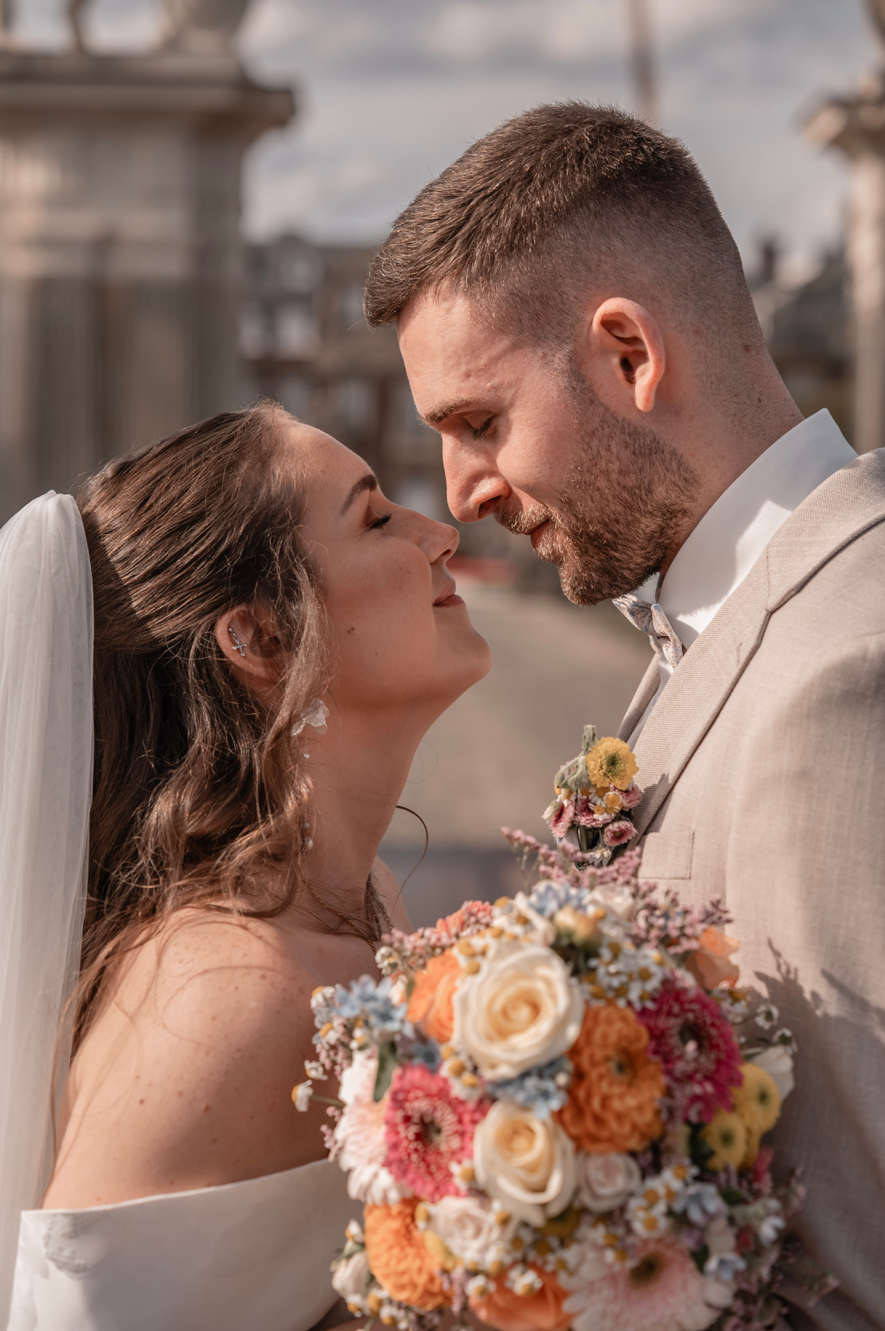 Couple Shooting Paar beim Couple Shooting im Abendlicht